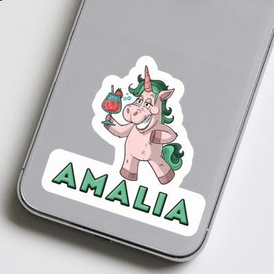 Sticker Party-Einhorn Amalia Notebook Image