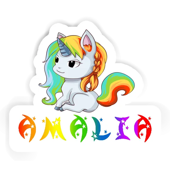 Sticker Amalia Unicorn Laptop Image