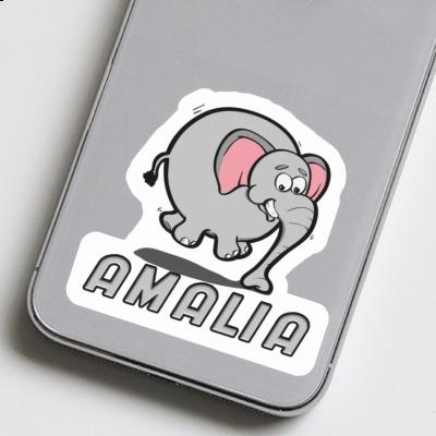 Sticker Amalia Jumping Elephant Laptop Image