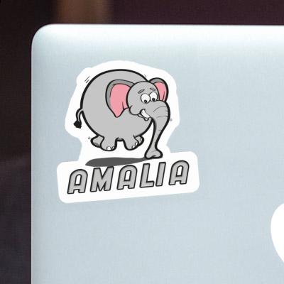 Sticker Amalia Jumping Elephant Image