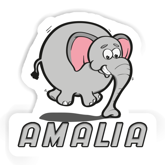 Sticker Amalia Jumping Elephant Image