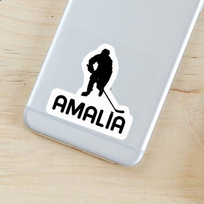 Sticker Amalia Hockey Player Notebook Image