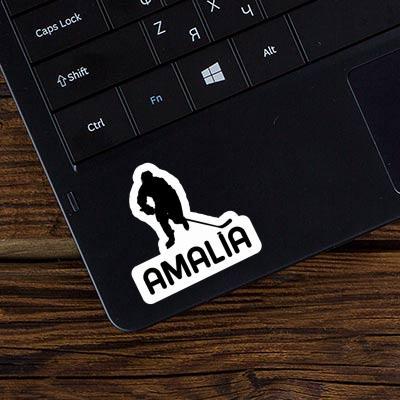 Sticker Amalia Eishockeyspieler Laptop Image