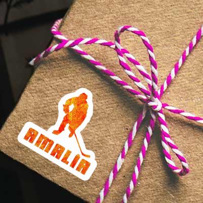 Sticker Amalia Hockey Player Notebook Image