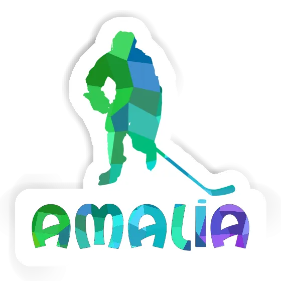 Amalia Sticker Eishockeyspieler Laptop Image