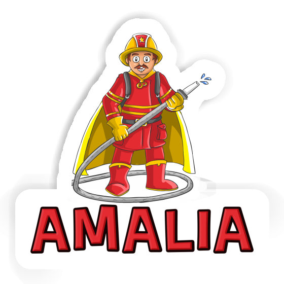 Amalia Autocollant Pompier Notebook Image