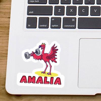 Weight Lifter Sticker Amalia Notebook Image