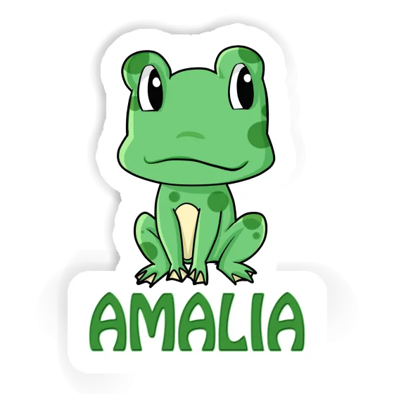 Frosch Aufkleber Amalia Laptop Image