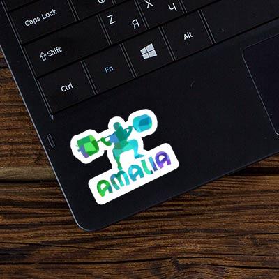 Sticker Amalia Weightlifter Laptop Image