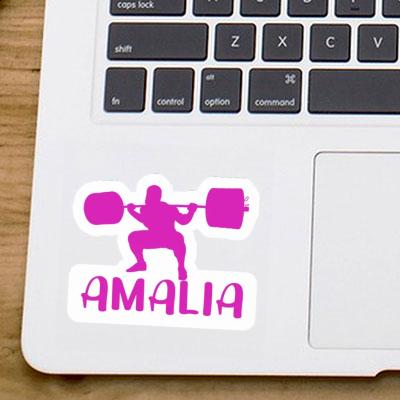 Gewichtheberin Sticker Amalia Notebook Image