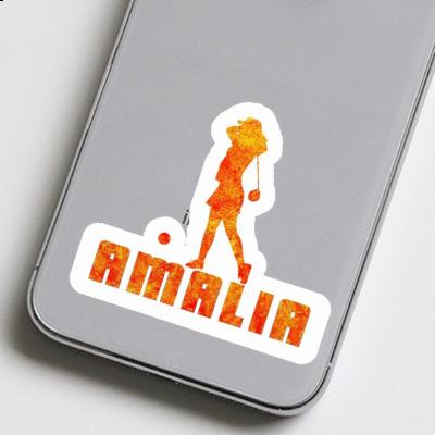 Sticker Amalia Golfer Laptop Image