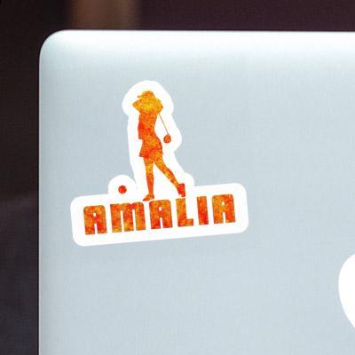 Sticker Amalia Golfer Laptop Image