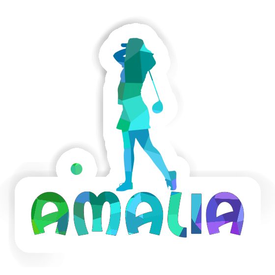 Amalia Sticker Golfer Laptop Image