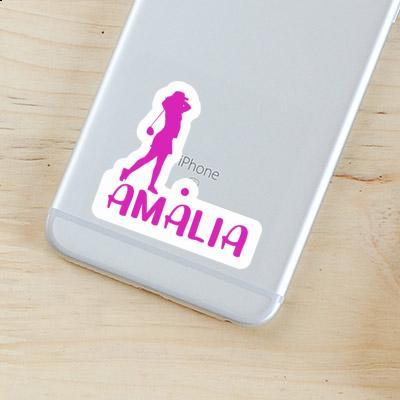 Golfer Sticker Amalia Notebook Image