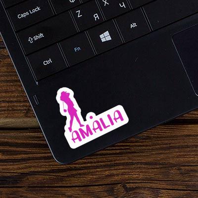 Golfer Sticker Amalia Notebook Image