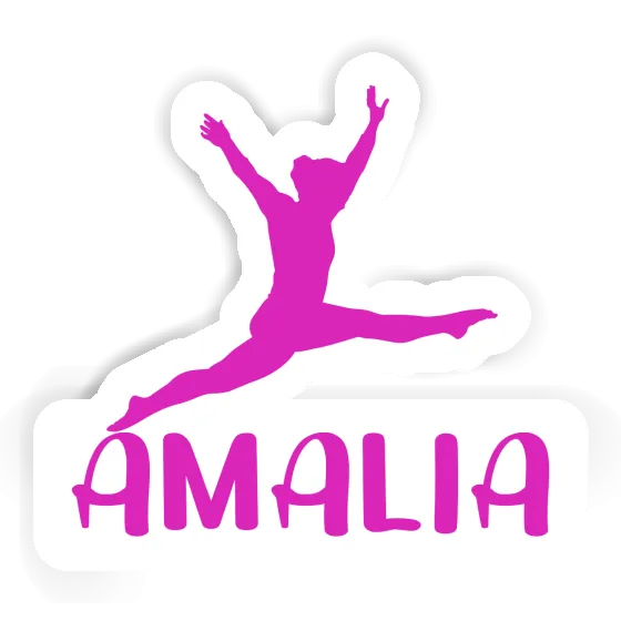 Amalia Sticker Gymnast Notebook Image