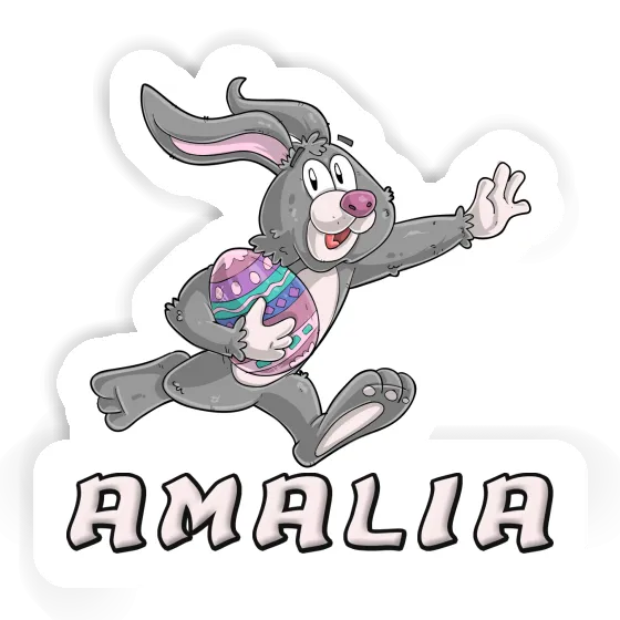 Lapin de rugby Autocollant Amalia Laptop Image