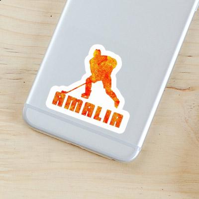 Sticker Eishockeyspieler Amalia Laptop Image