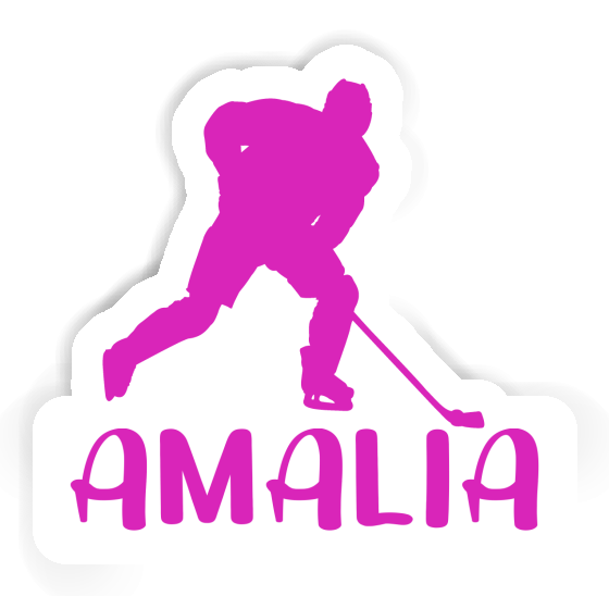 Autocollant Joueuse de hockey Amalia Notebook Image