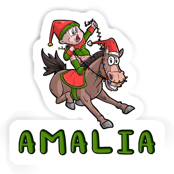 Christmas Horse Sticker Amalia Gift package Image