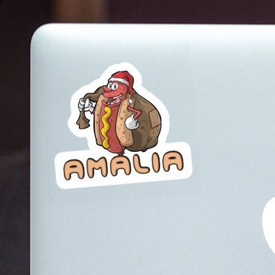 Hot Dog Sticker Amalia Laptop Image