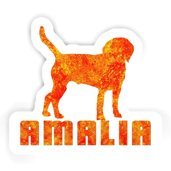 Amalia Autocollant Chien Laptop Image