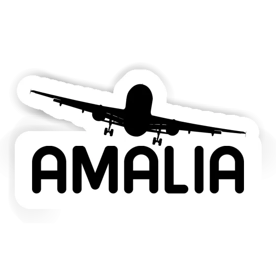 Sticker Amalia Flugzeug Laptop Image