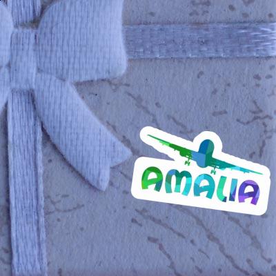 Airplane Sticker Amalia Notebook Image