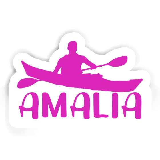 Sticker Kajakfahrer Amalia Notebook Image