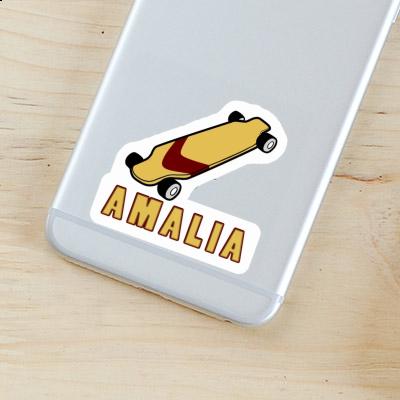 Amalia Sticker Longboard  Notebook Image