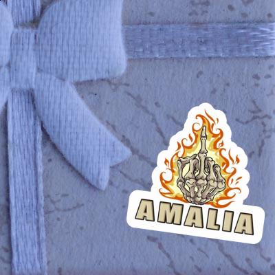 Mittelfinger Sticker Amalia Notebook Image