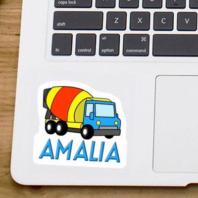 Amalia Sticker Mixer Truck Laptop Image