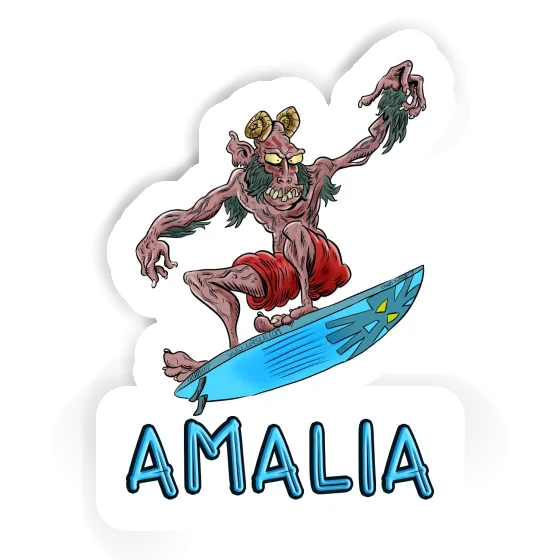 Surfer Sticker Amalia Notebook Image