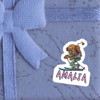 Sticker Amalia Telemark Skier Gift package Image