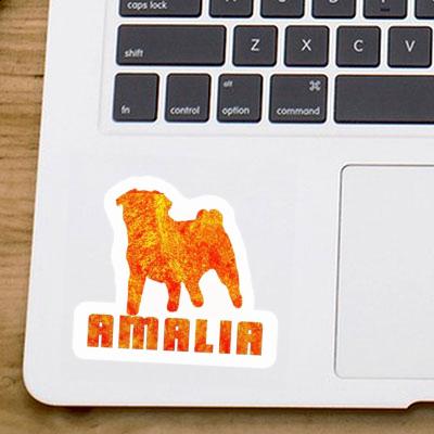 Pug Sticker Amalia Laptop Image