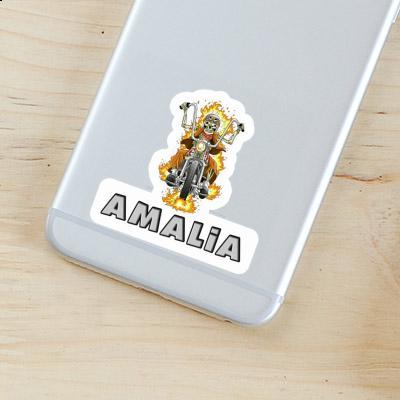 Sticker Amalia Motorbike Rider Notebook Image