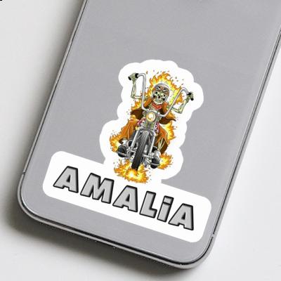 Sticker Amalia Motorbike Rider Laptop Image