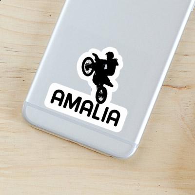 Amalia Sticker Motocross-Fahrer Laptop Image