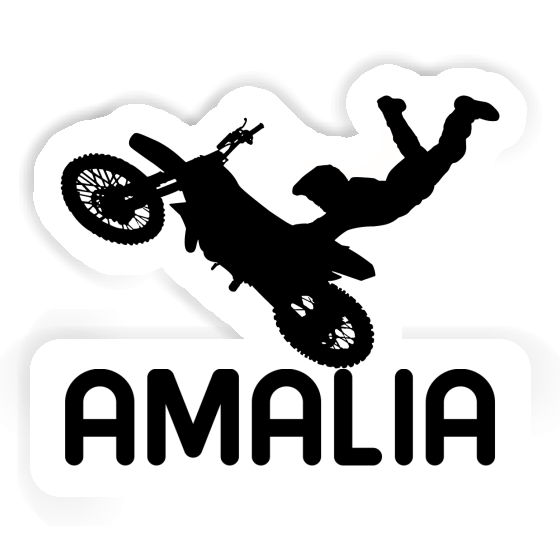 Amalia Sticker Motocross Rider Image