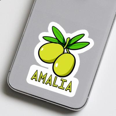 Amalia Sticker Olive Laptop Image