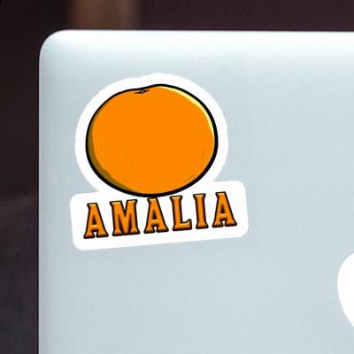 Sticker Amalia Orange Gift package Image