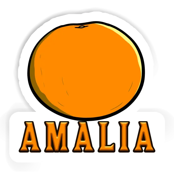 Sticker Amalia Orange Gift package Image