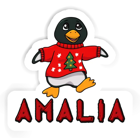 Amalia Autocollant Pingouin de Noël Image