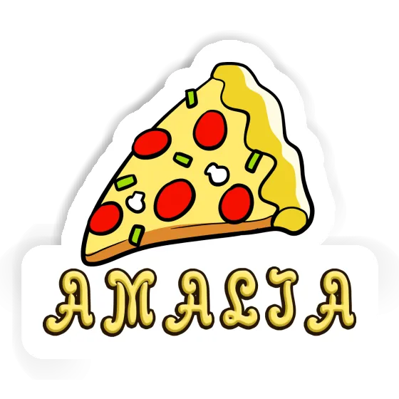 Amalia Aufkleber Pizza Notebook Image