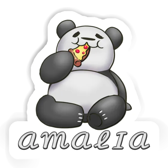 Sticker Amalia Pizza Panda Notebook Image