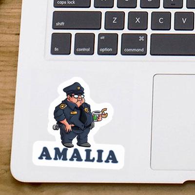 Policier Autocollant Amalia Laptop Image