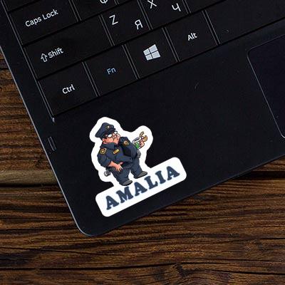 Sticker Amalia Police Officer Image