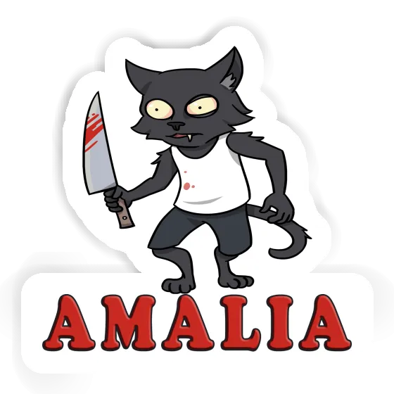 Sticker Amalia Psycho Cat Gift package Image