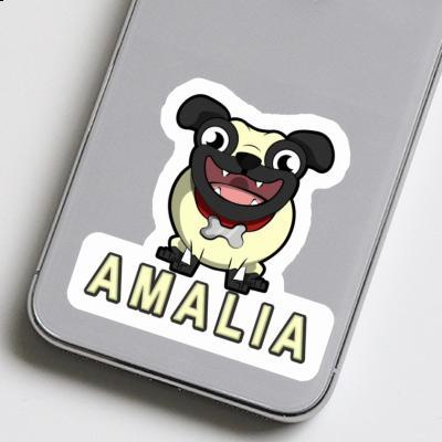 Aufkleber Mops Amalia Laptop Image