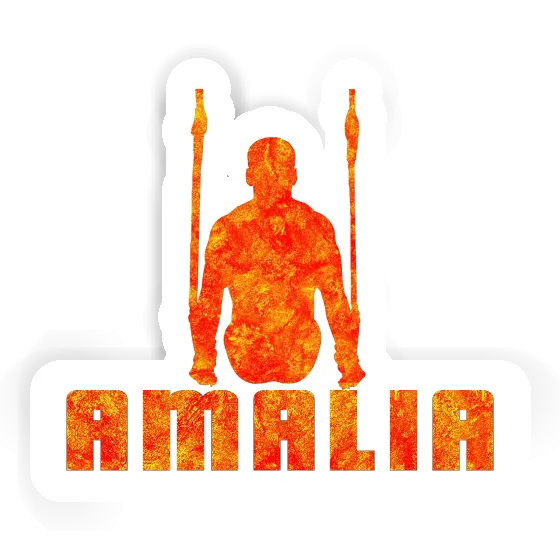 Sticker Amalia Ring gymnast Notebook Image